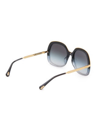 Figure View - Click To Enlarge - CHLOÉ - Leia Recycled Acetatae Metal Round Sunglasses