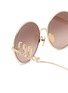Detail View - Click To Enlarge - CHLOÉ - Chloé Iconic Metal Round Sunglasses
