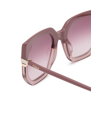 Detail View - Click To Enlarge - CHLOÉ - West Recycled Acetatae Butterfly Sunglasses
