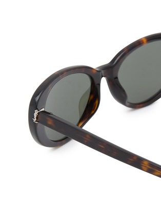 Detail View - Click To Enlarge - SAINT LAURENT - Monogram Hinge XS Recycled Acetete Cat Eye Sunglasses