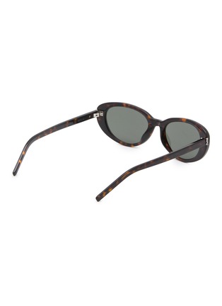 Figure View - Click To Enlarge - SAINT LAURENT - Monogram Hinge XS Recycled Acetete Cat Eye Sunglasses