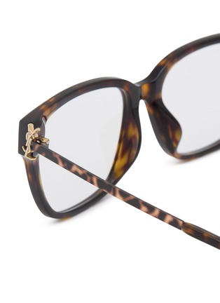 Detail View - Click To Enlarge - SAINT LAURENT - Apac Recycled Acetete Square Optical Glasses
