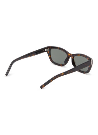 Figure View - Click To Enlarge - SAINT LAURENT - Monogram Hinge M Recycled Acetete Square Sunglasses