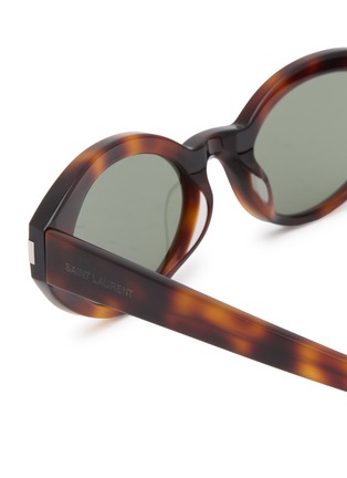 Detail View - Click To Enlarge - SAINT LAURENT - Acetete Oval Sunglasses