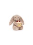 Front View - Click To Enlarge - JELLYCAT - Bashful Birthday Bunny — Beige