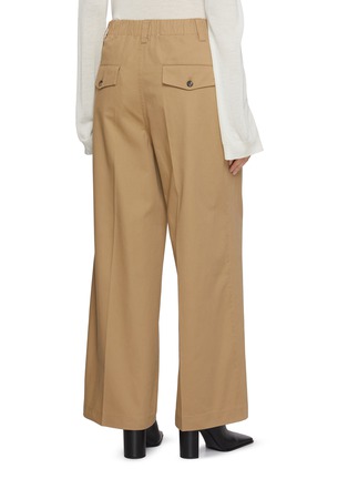 Back View - Click To Enlarge - EDITION - Tailored Pleated Front Cotton Pants