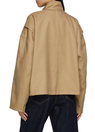 Back View - Click To Enlarge - EDITION - Cropped Cotton Trench Jacket