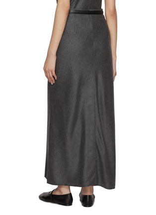 Back View - Click To Enlarge - EDITION - Column Wool Silk Maxi Skirt