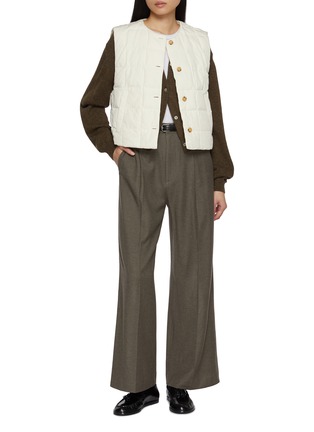 Figure View - Click To Enlarge - EDITION - Relaxed Tailored Wool Silk Pants