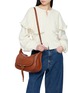 Front View - Click To Enlarge - CHLOÉ - Small Marcie Leather Shoulder Bag