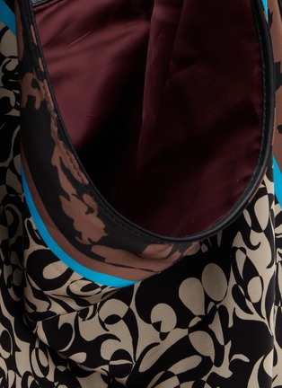 Detail View - Click To Enlarge - DRIES VAN NOTEN - Extra Large Scarf Silk Shoulder Bag