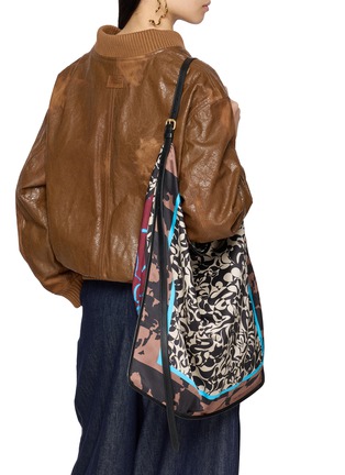 Figure View - Click To Enlarge - DRIES VAN NOTEN - Extra Large Scarf Silk Shoulder Bag