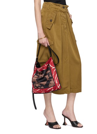 Figure View - Click To Enlarge - DRIES VAN NOTEN - Medium Scarf Silk Shoulder Bag
