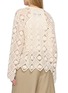 Back View - Click To Enlarge - EPINGLER - Crochet Openwork Cotton Cardigan Sleeveless Top Set