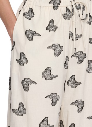  - EPINGLER - Butterfly Print Drawstring Waistband Cotton Jogger Pants