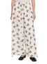 EPINGLER Butterfly Print Drawstring Waistband Cotton Jogger Pants