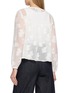 Back View - Click To Enlarge - EPINGLER - Leaf Pattern Front Tie Sheer Cardigan