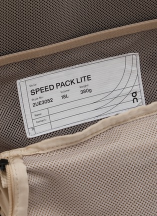 Detail View - Click To Enlarge - ON - Speed Pack 18L Lite Backpack