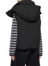 Back View - Click To Enlarge - NOIR - Hooded Puffer Down Gilet