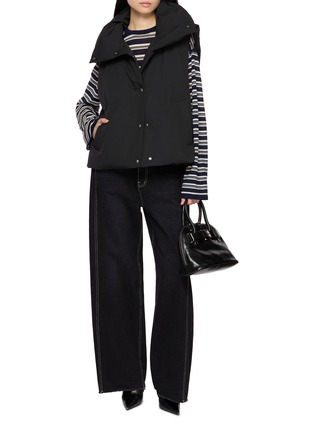 Figure View - Click To Enlarge - NOIR - Hooded Puffer Down Gilet