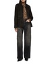 Figure View - Click To Enlarge - NOIR - Long Sleeve Leopard Print Turtleneck Top