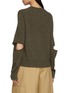Back View - Click To Enlarge - NOIR - Cutout Elbow Knit Sweater