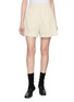 SANDBEIGE Lyon Pleated Tailored Linen Shorts
