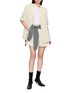 Figure View - Click To Enlarge - SANDBEIGE - Lyon Pleated Tailored Linen Shorts