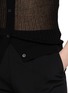  - SANDBEIGE - Copolla Short Sleeve Sheer Ribbed Cotton Blend Knit Cardigan