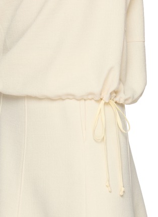  - SANDBEIGE - Arles Short Sleeve Drawstring Hem Blouse