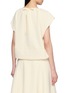 Back View - Click To Enlarge - SANDBEIGE - Arles Short Sleeve Drawstring Hem Blouse
