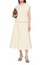 Figure View - Click To Enlarge - SANDBEIGE - Arles Short Sleeve Drawstring Hem Blouse