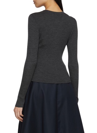 Back View - Click To Enlarge - MO&CO. - Double Layer Illusion Cardigan