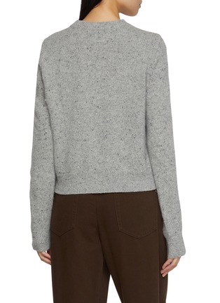 Back View - Click To Enlarge - MO&CO. - Argyle Wool Blend Cardigan