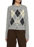 MO&CO. Argyle Wool Blend Cardigan
