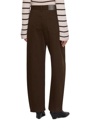 Back View - Click To Enlarge - MO&CO. - Straight Leg Cotton Denim Jeans