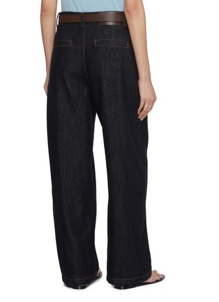 Back View - Click To Enlarge - MO&CO. - Folded Cotton Denim Jeans