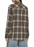 Back View - Click To Enlarge - MO&CO. - Long Sleeve Chequered Shirt