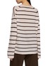 Back View - Click To Enlarge - MO&CO. - Oversized Long Sleeve Striped Knit Top