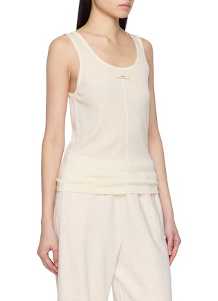 Detail View - Click To Enlarge - MO&CO. - Double Layer Tank Top Long Sleeve Top Set