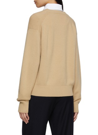 Back View - Click To Enlarge - MO&CO. - Double Layer Illusion Knit Sweater
