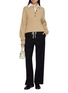 Figure View - Click To Enlarge - MO&CO. - Double Layer Illusion Knit Sweater