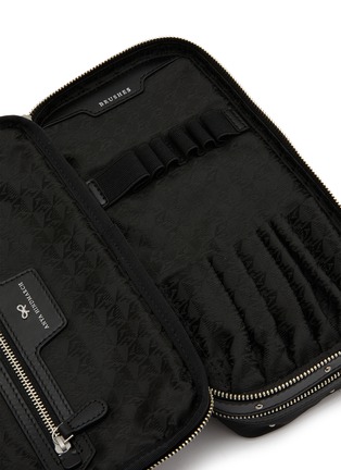 Detail View - Click To Enlarge - ANYA HINDMARCH - Large Studs Padded Satin Make Up Case