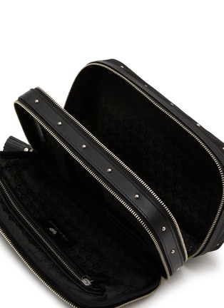 Detail View - Click To Enlarge - ANYA HINDMARCH - Large Studs Padded Satin Make Up Case