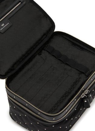 Detail View - Click To Enlarge - ANYA HINDMARCH - Studs Padded Satin Vanity Kit