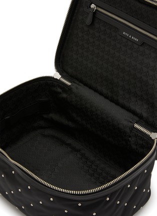 Detail View - Click To Enlarge - ANYA HINDMARCH - Studs Padded Satin Vanity Kit
