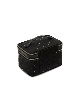 Figure View - Click To Enlarge - ANYA HINDMARCH - Studs Padded Satin Vanity Kit