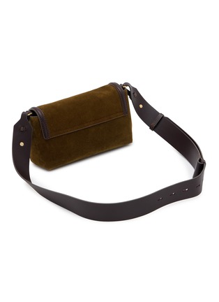 Detail View - Click To Enlarge - ANYA HINDMARCH - Mortimer Frame Suede Crossbody Bag