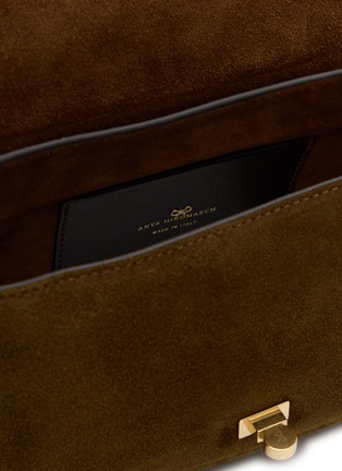 Detail View - Click To Enlarge - ANYA HINDMARCH - Mortimer Frame Suede Crossbody Bag