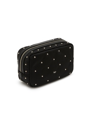 Figure View - Click To Enlarge - ANYA HINDMARCH - Important Things Studs Padded Satin Pouch